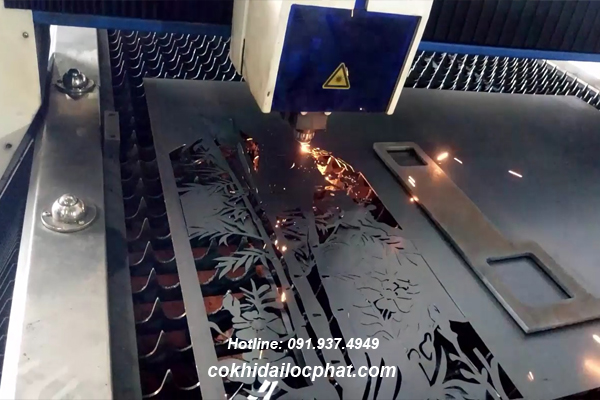 báo giá cắt laser CNC hoa văn sắt
